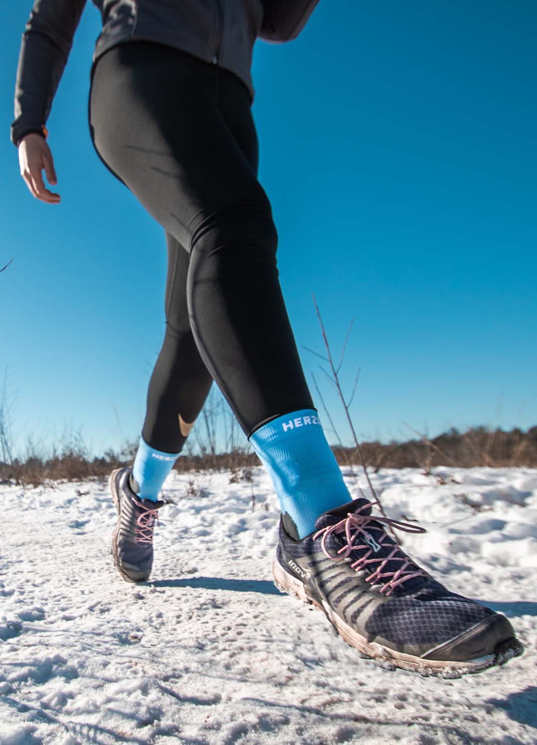 PRO Compressie Enkelsokken Blauw - Image 4