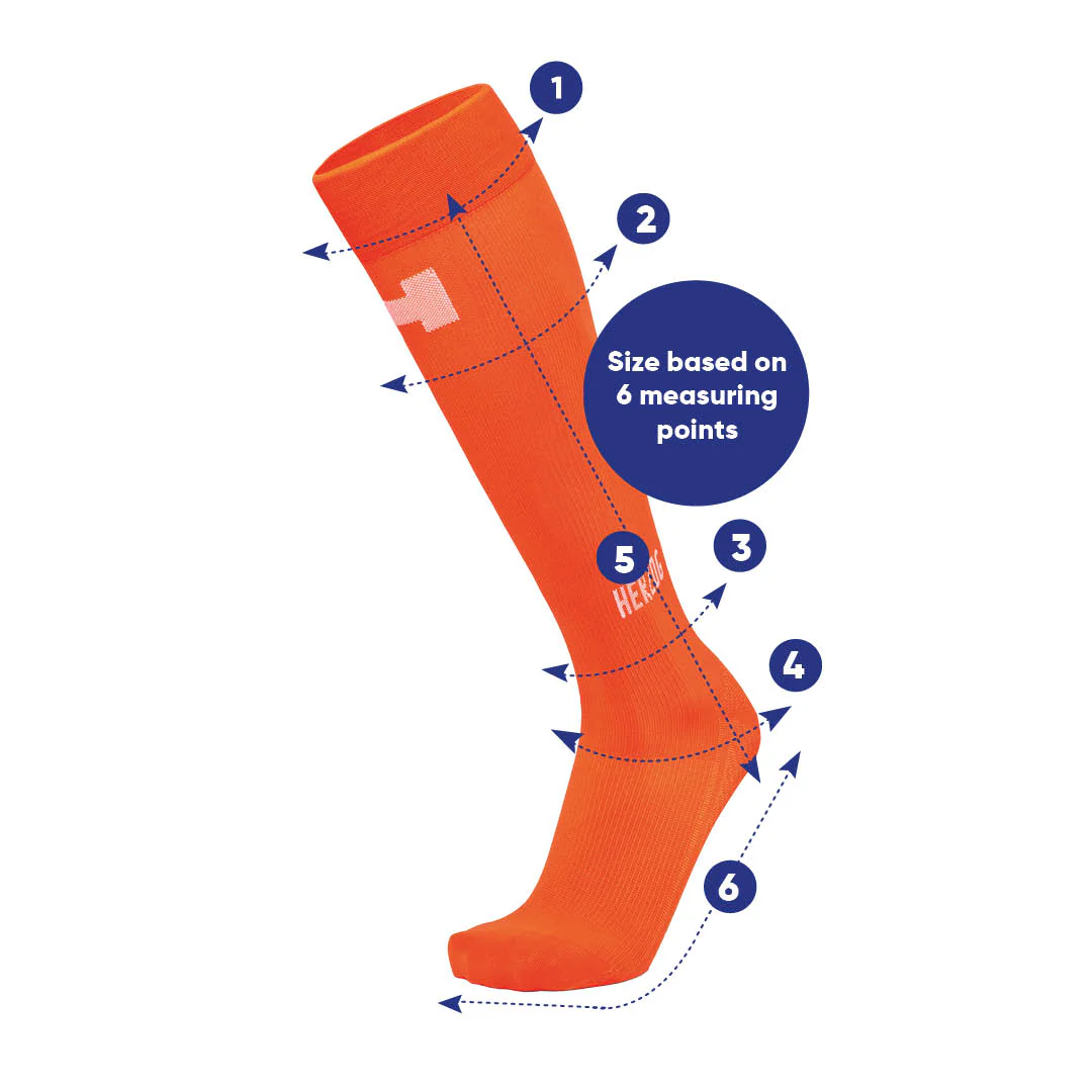 PRO Compressiekousen Oranje - Image 3